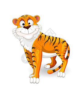 野猫老虎卡通人物设计图片