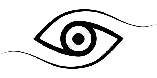 重点文物保护单位标识眼睛书法线条矢量优雅的眼睛符号洞察力远见卓识感单位网络装饰品黑色主义者魔法极简曲线艺术圆圈卡片设计图片