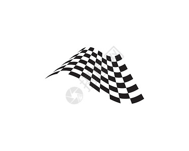 白色旗赛旗图标简单设计赛旗日志竞赛工作室发动机摩托摩托车速度汽车优胜者驾驶标识设计图片