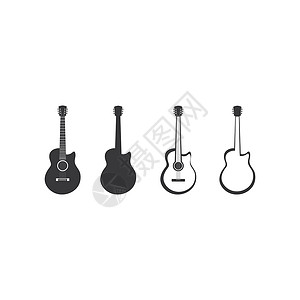 QQ音乐图标它制作图案吉他标志模板矢量图标吉他手老师仪器标识竞赛学校音乐家商业坡度公司设计图片