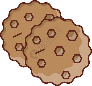 翻糖饼干饼干白色图标甜点小吃蛋糕烹饪巧克力食物插图奶油设计图片