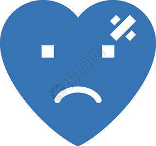 受伤符号离婚表情插图艺术疼痛卡通片帮助心碎背景图片