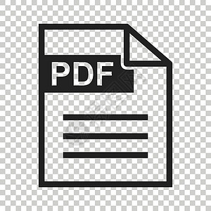 手动的PDF 下载矢量图标 商业营销互联网概念的简单平面象形图 孤立背景上的矢量图解依恋报纸文档圆圈档案格式打印插图按钮正方形设计图片