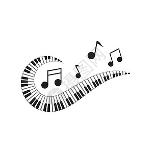 爵士乐钢琴矢量图艺术贴纸插图店铺键盘工作室旋律音乐会钥匙高音设计图片