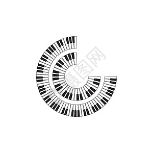 音乐矢量图钢琴矢量图音乐会商业旋律乐器插图工作室娱乐爵士乐高音键盘设计图片