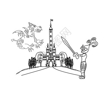 城堡漫画斗龙骑士设计图片