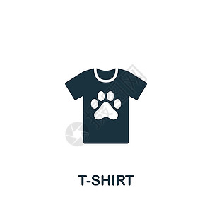 带夹克狗T Shirt 图标 用于模板 网络设计和信息图的单色简单衣服图标袖子绘画夹克商业衬衫服饰圆形牛仔布马球男人设计图片