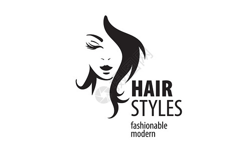 白色头发用矢量插图说明白色背景上一个女人的发型理发师理发沙龙温泉洗发水艺术魅力化妆品女孩女士设计图片