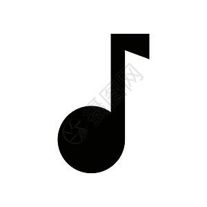 音乐界面简单的音乐音符图标 音乐和乐谱 矢量设计图片