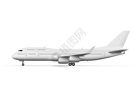 白白飞机或空航边视图尾翼呼吸道船员波音喷气血管航空推广飞机场航班设计图片