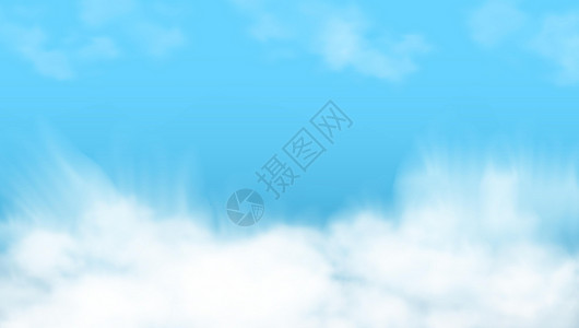Jeep自由光3D 蓝天和白云摘要设计图片
