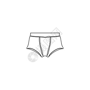 男生短裤游泳箱图标裤子男性水池衣服服装插图纺织品套装网络戏服设计图片