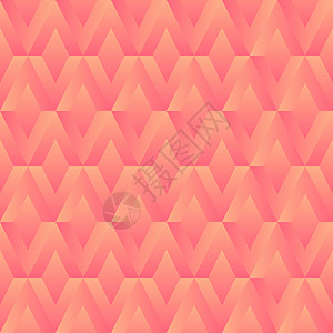 夏季潮装几何无缝图案与鲑鱼粉色和珊瑚橙色的菱形 时尚的夏季 2020 配色方案设计图片