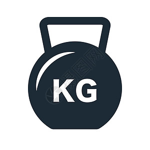 凯特芒公斤重量图标 凯特贝尔 体重训练 矢量设计图片
