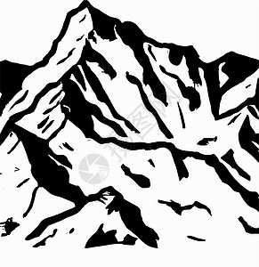 雪岭雄风雪雪覆盖山岳和风景蓝色首脑假期天空山脉冰川爬坡场景全景旅行设计图片