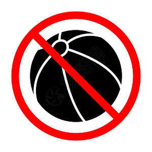 禁止掉头标识没有沙滩球标志 沙滩球是禁止的 沙滩球的禁止标志运动注意力排球插图圆形海滩足球活动警告乐趣设计图片