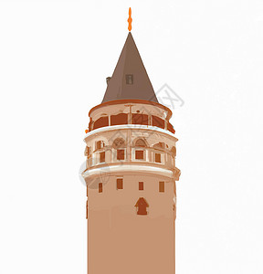 欧洲中世纪铠甲加拉塔塔塔 伊斯坦布尔旅游地标加拉塔城市金角石头火鸡日落建筑学天际脚凳房子设计图片
