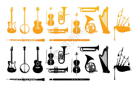 成套工具管弦乐乐乐器设计图片