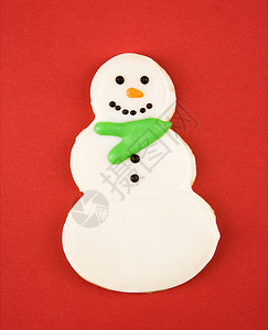 雪人饼干 剪下 装饰的 曲奇饼 糖果 冬天 季节 可口的背景图片