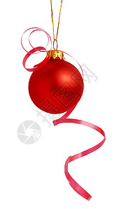 圣诞节装饰 庆典 红色的 玩具 装饰品 树 假期背景图片