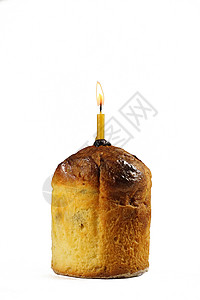 复活节 假期 蛋糕 食物 蜡烛 水果蛋糕 葡萄干背景图片