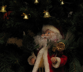 圣诞 新的一年 装饰品 圣诞礼物 玩具 假期 丝带背景图片