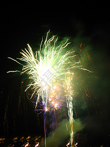 2008年澳大利亚凯恩斯新一年的烟花 闪闪发光背景图片