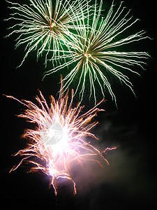2008年澳大利亚凯恩斯新一年的烟花 火花背景图片