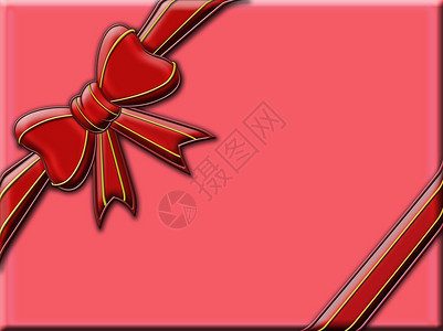 大红弓 丝带 明信片 美丽的 假期 展示 喜庆的 生日背景图片