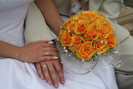 婚礼花束 问候语 夫妻 美丽的 艺术 花的 公告 美丽图片