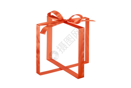 无形礼品盒 丝带 生日 礼物 盒子 弓 展示背景图片