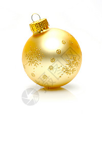 圣诞礼服 季节 喜庆的 树 球 金子 装饰品背景图片
