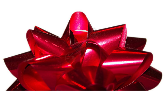 红铜弓 圣诞节 白色的 闪亮的 金属的 假期 宏观 丝带背景图片