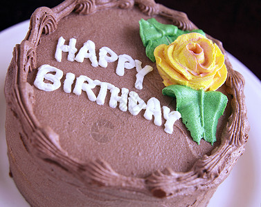 生日蛋糕 庆祝 巧克力糖衣 巧克力霜 节日庆典 派对 生日快乐背景图片