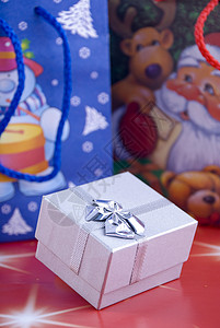 圣诞礼物 礼物盒 圣诞节节日冬青传统 装饰品背景图片