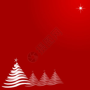 白圣诞树和星文摘要背景图片