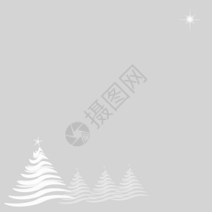 圣诞树和银星上的星星背景图片