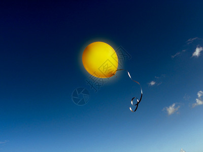 黄气球背景图片