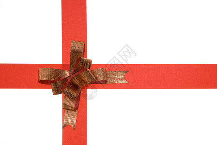 礼带 圣诞饰品 红带 展示 金子 圣诞装饰背景图片