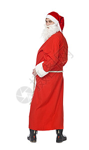 圣诞老人 幸福 多图 圣诞帽 男士 幽默 手套 眼镜 假期背景图片