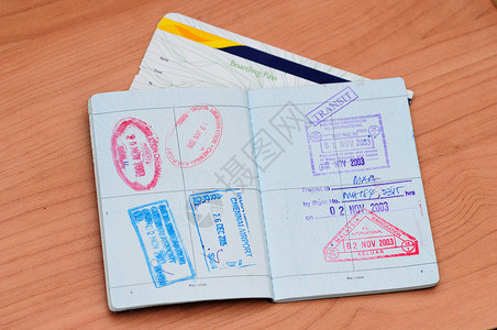 护照印章 美国 边界 游客 旅行 澳大利亚 插图 摩洛哥扫描高清图片素材