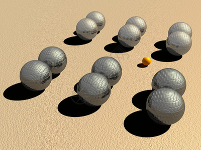 Petanque 游戏球 竞赛 运动的 太阳 法式滚球老的高清图片素材