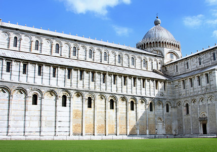 意大利托斯卡纳比萨杜奥莫大教堂 欧洲 宗教背景图片