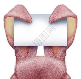 复活节兔子白兔标志图片