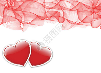 情人日票 天 假期 爱 优雅 花 红色的背景图片