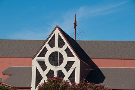 郊区教堂背景图片