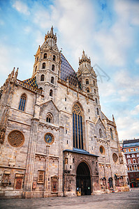 奥地利维也纳圣史蒂芬大教堂 天主教 欧洲 建筑学高清图片