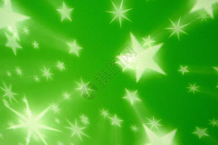 绿色恒星背景 灯泡 假期 圣诞节 氖 宴请 庆祝背景图片