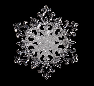 白色水晶雪花雪花 星星 寒冷的 冻结的 装饰品 清除 霜 假期背景
