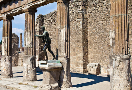 Pompeii - 考古遗址 古董 老的 那不勒斯坎帕尼亚高清图片素材